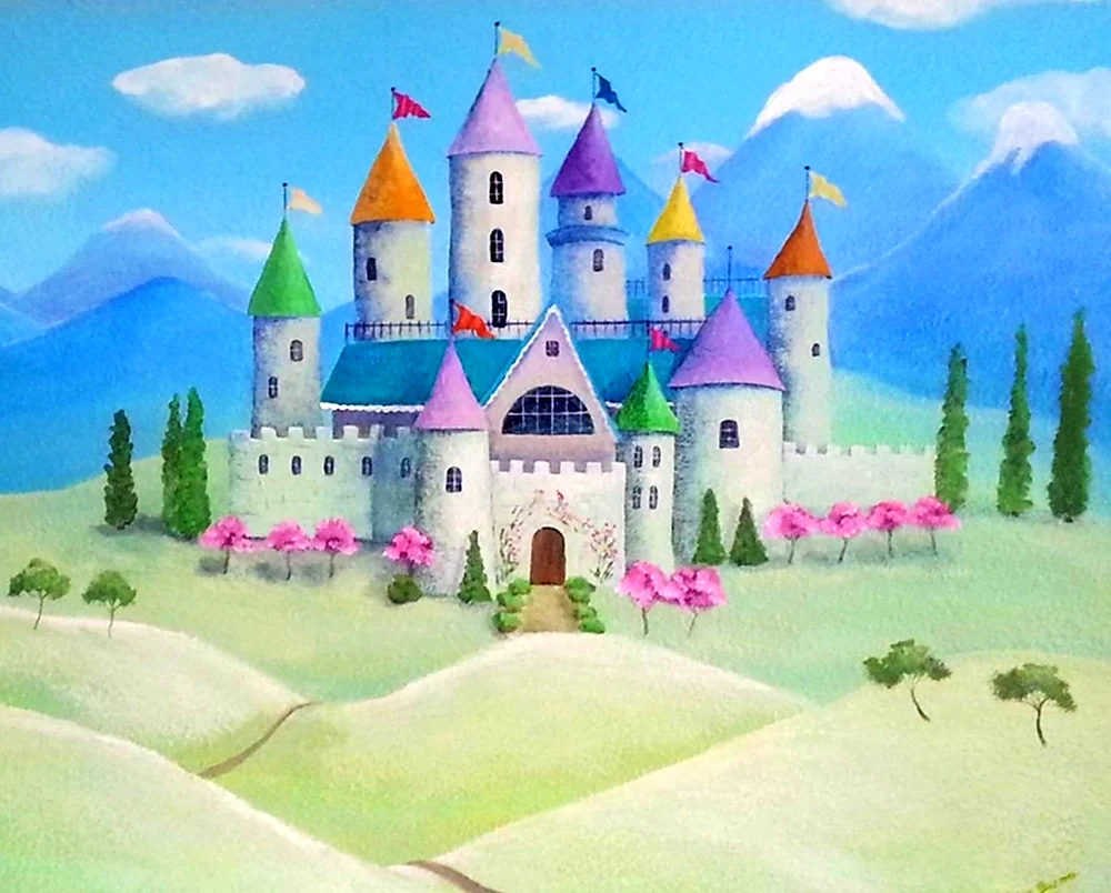 Красивый детский замок