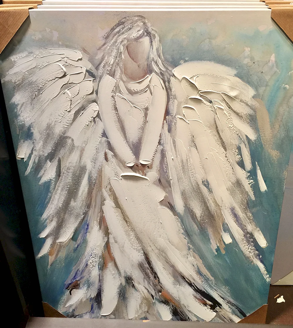 Крылья ангела акрилом