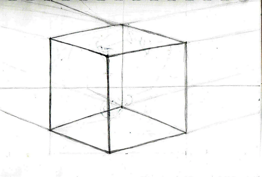 Куб в перспективе