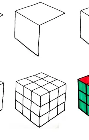 Кубик Рубика рисунок