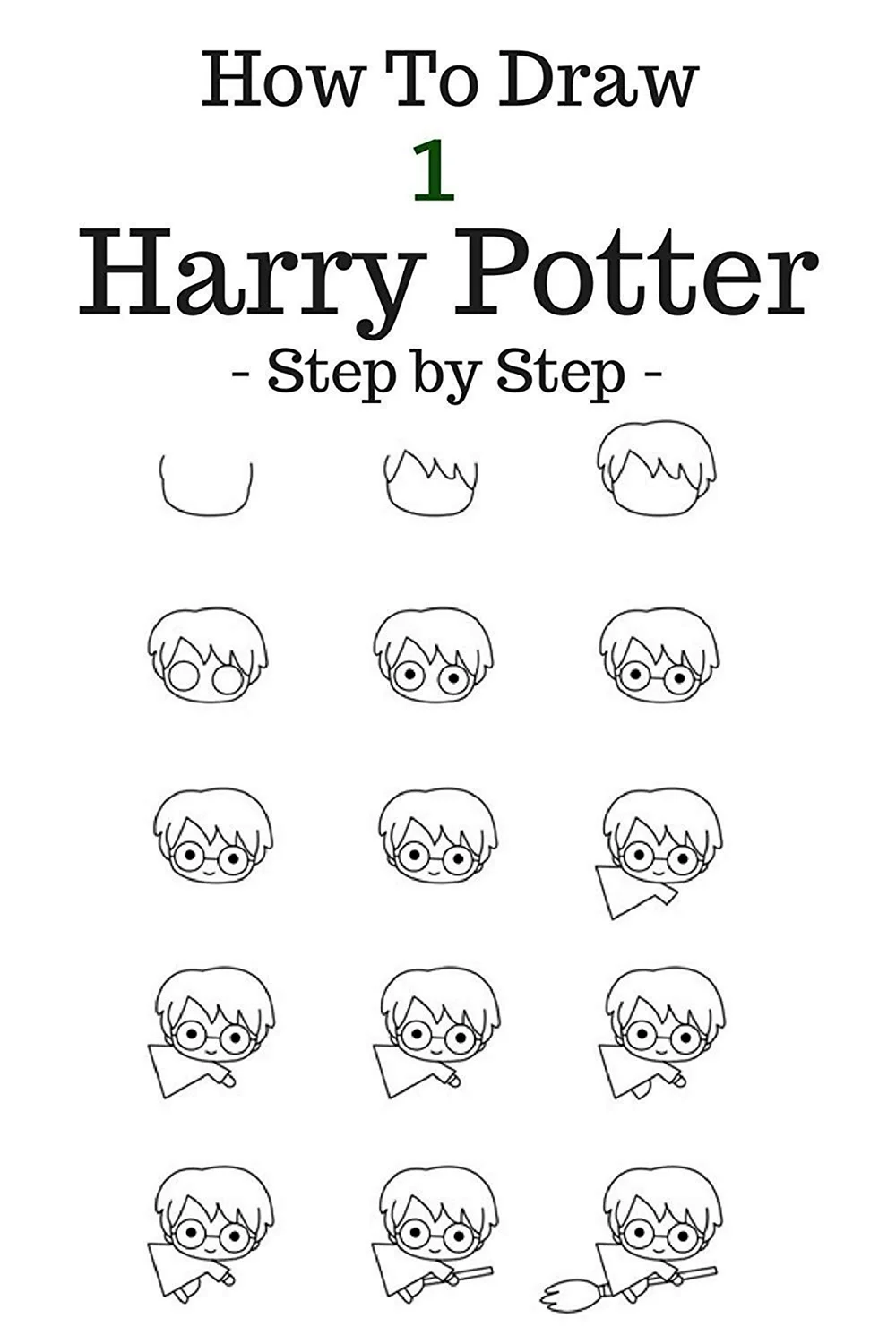 Лёгкие рисунки Гарри Поттер