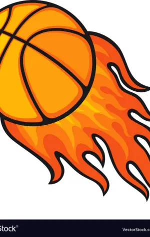 Логотип Огненный мяч баскетбольный