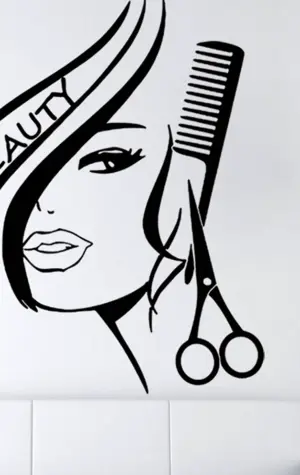 Логотип парикмахера стилиста