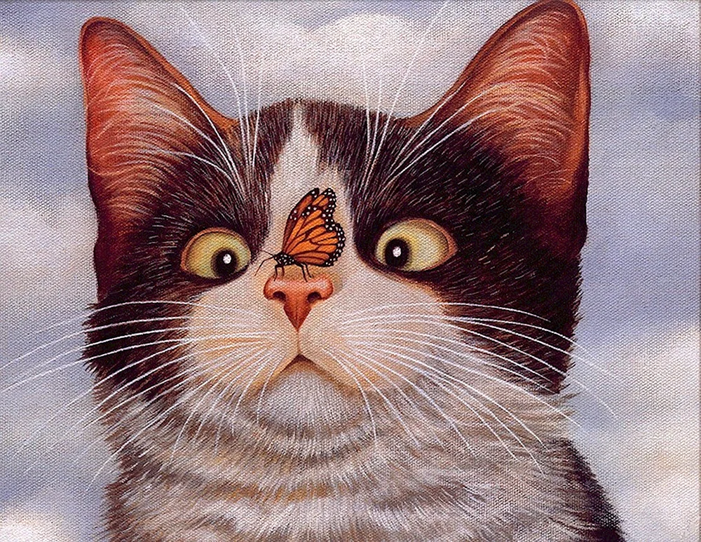Lowell Herrero кошки картины