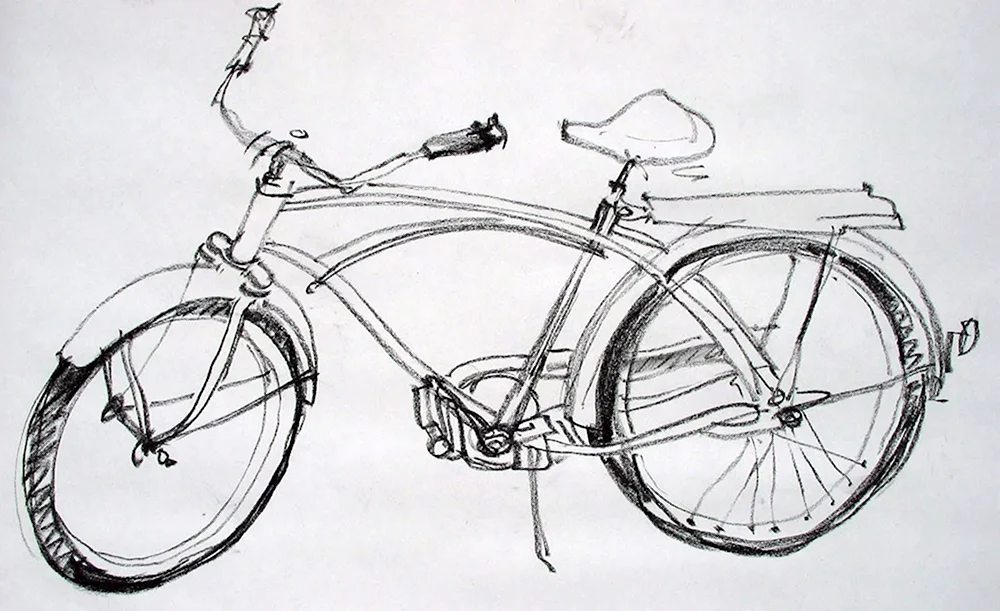 Мастер-класс по рисованию велосипед