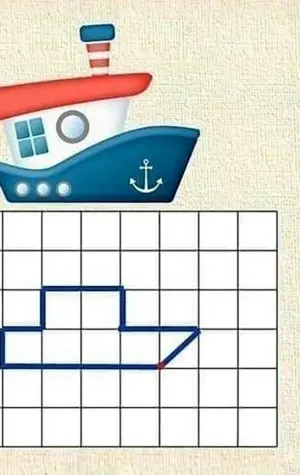 Математический диктант кораблик для дошкольников