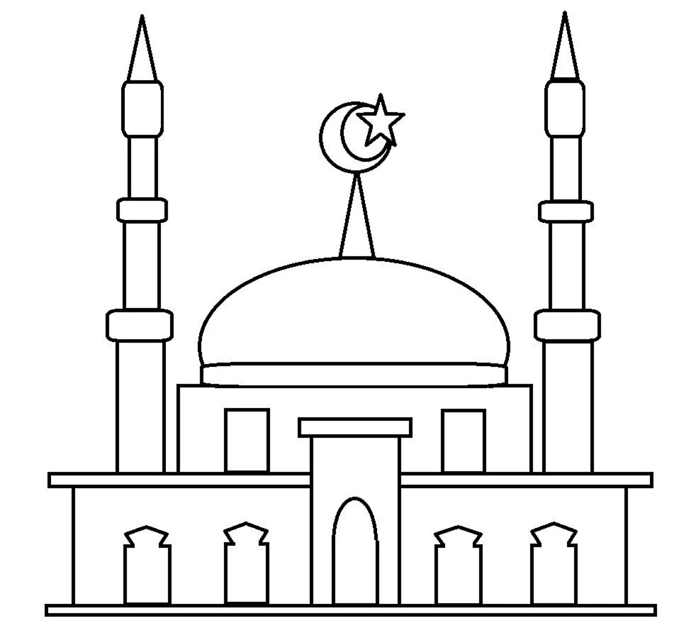 Мечеть сердце Чечни рисунок