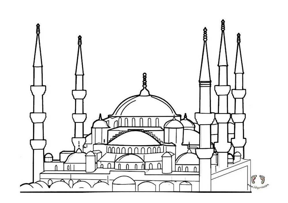 Мечеть сердце Чечни вектор