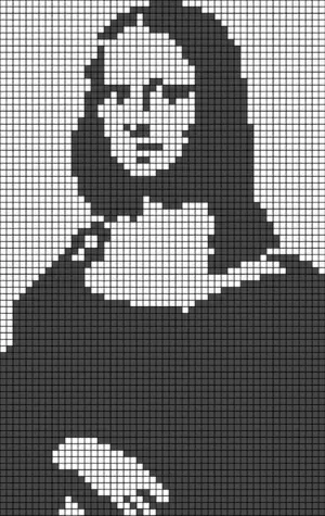 Мона Лиза филейное вязание