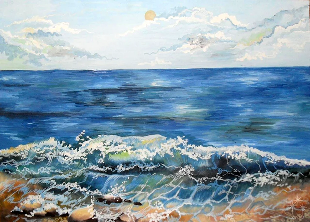 Море рисунок