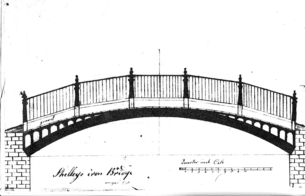 Мост Айрон бридж рисунок