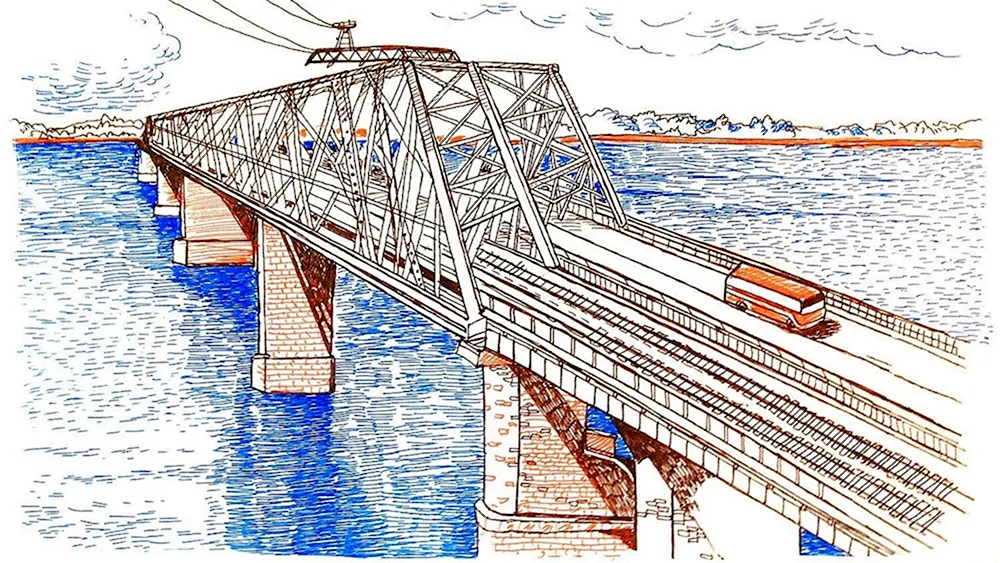Мост через Амур Комсомольск-на-Амуре