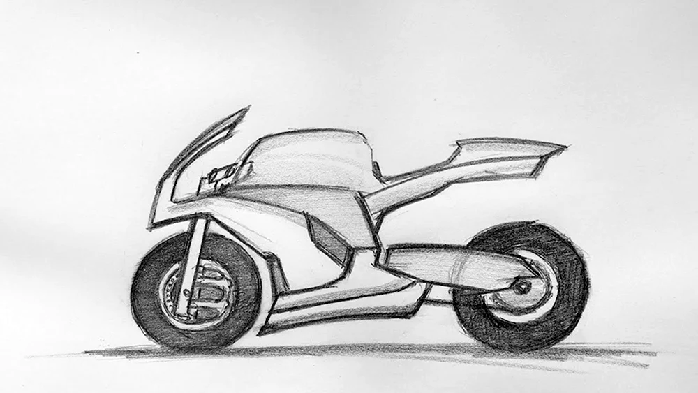Мотоцикл для срисовки
