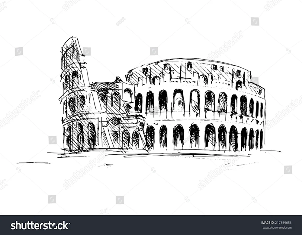 Набросок Римского Колизея