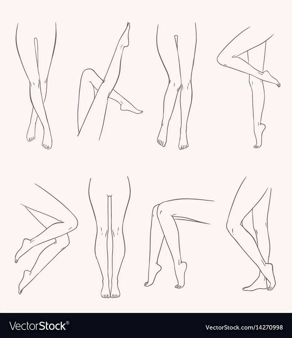 Нарисованные женские ноги