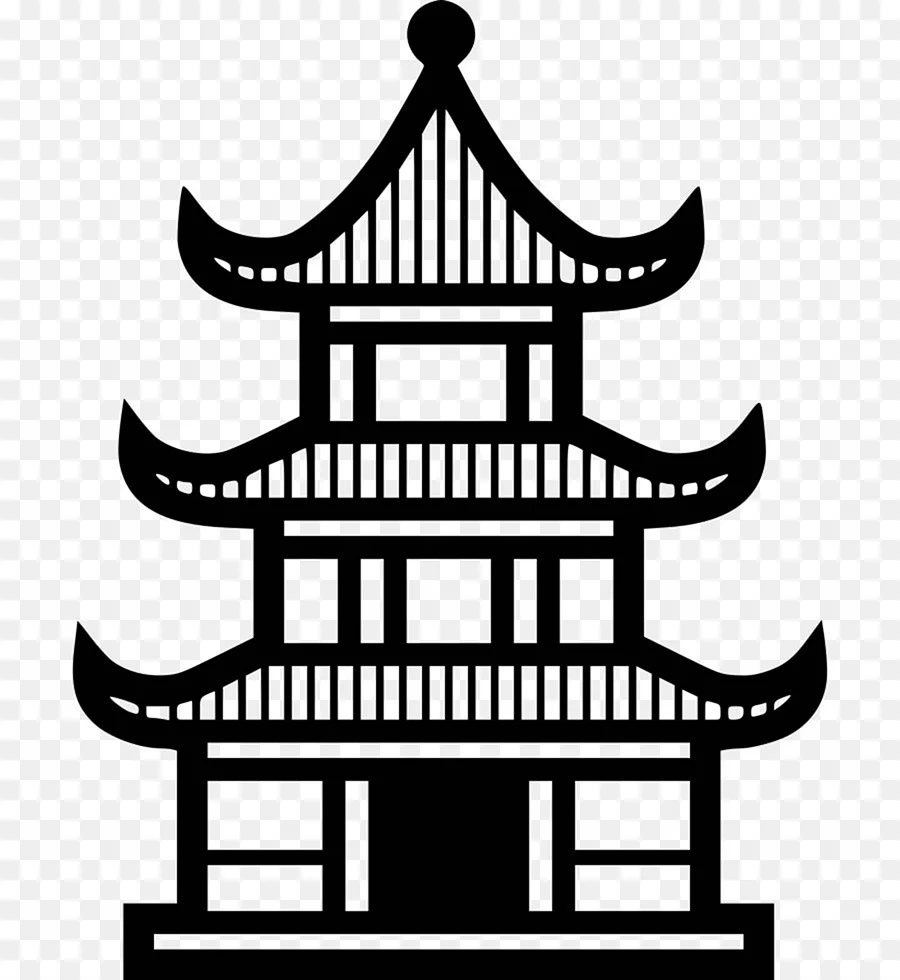 Нарисовать китайский домик