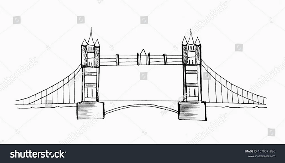 Нарисовать Тауэрский мост легко
