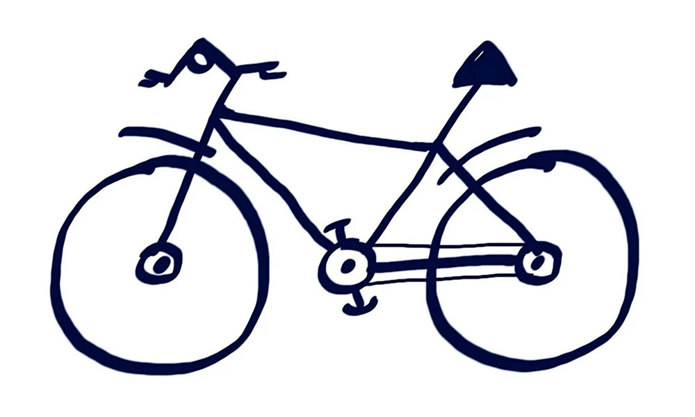 Нарисовать велосипед для детей 1 класс