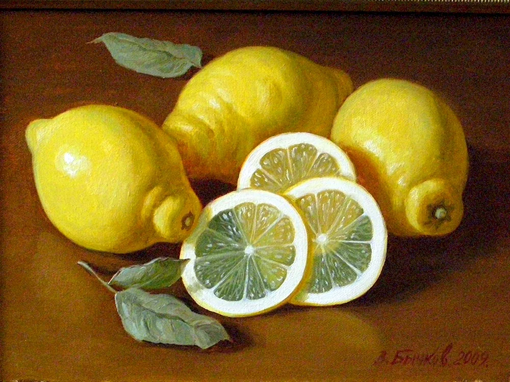 Натюрморт с лимоном