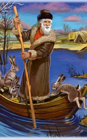 Некрасов дед Мазай и зайцы