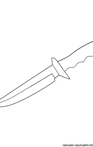 Нож Боуи КС го чертеж