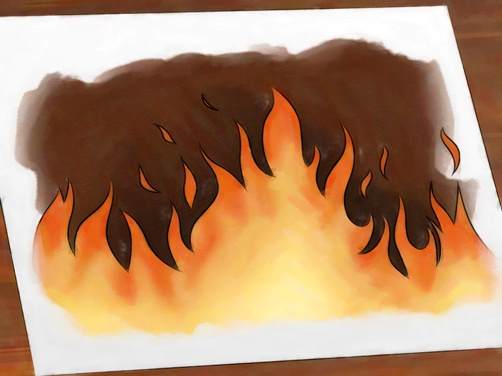 Огонь для рисования