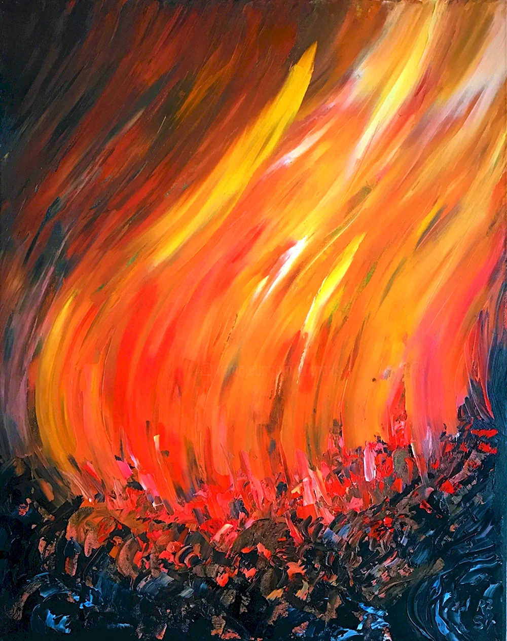 Огонь живопись