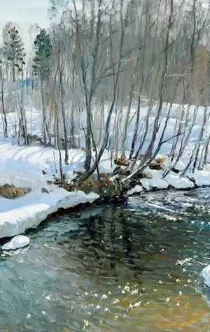 Олег Молчанов художник весенние воды