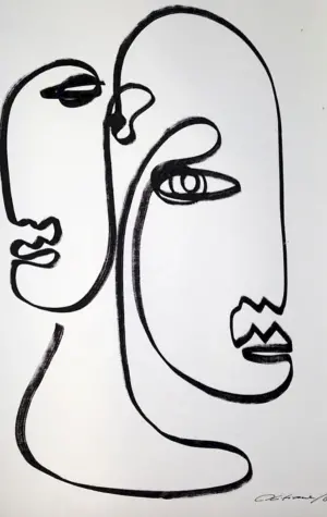 Пабло Пикассо портрет линии