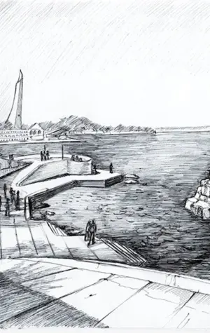 Памятник затопленным кораблям Севастополь набросок