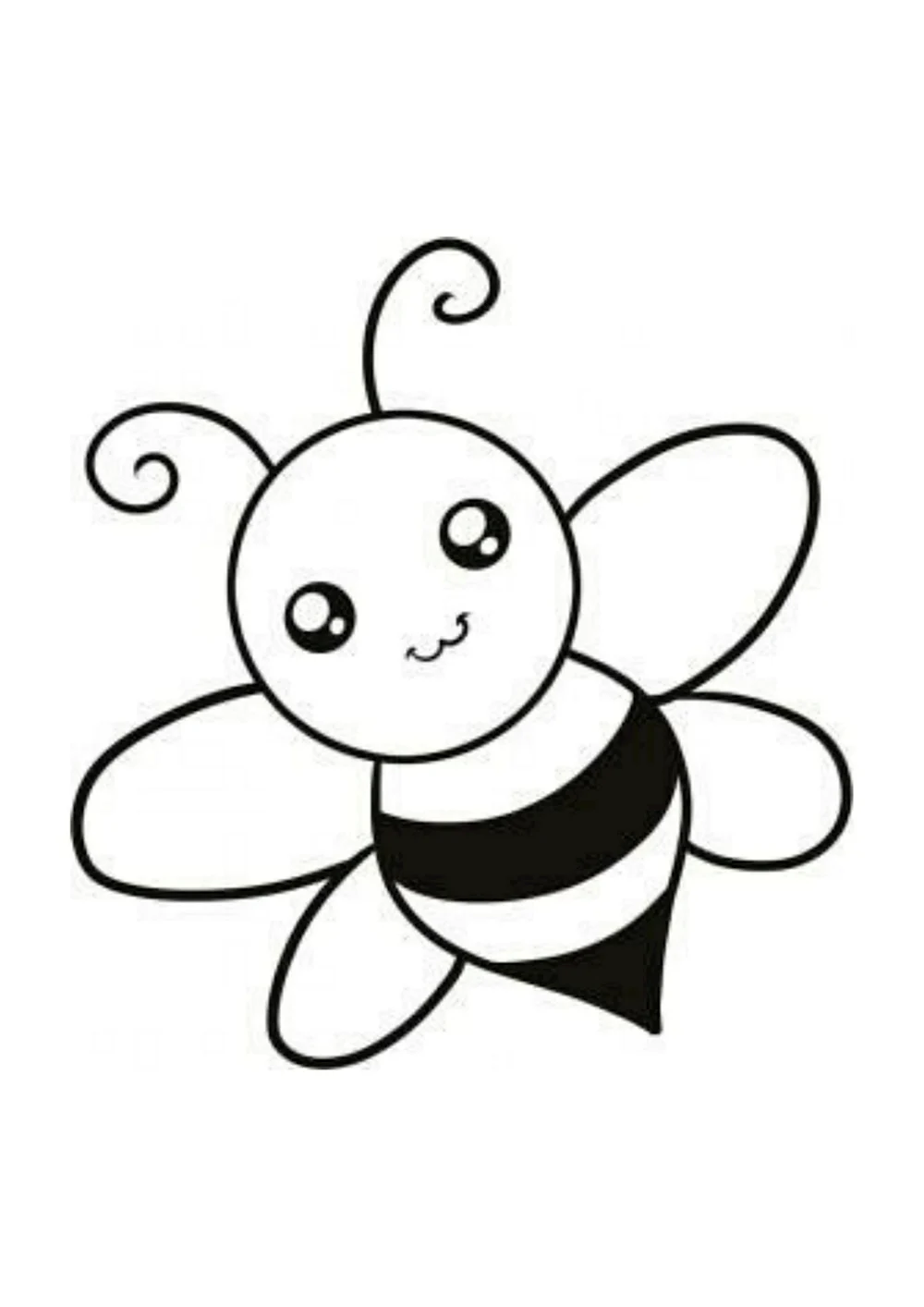 Пчёлка срисовка для детей