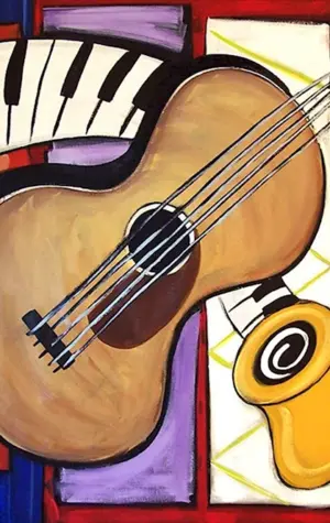Пикассо музыкальные инструменты картина