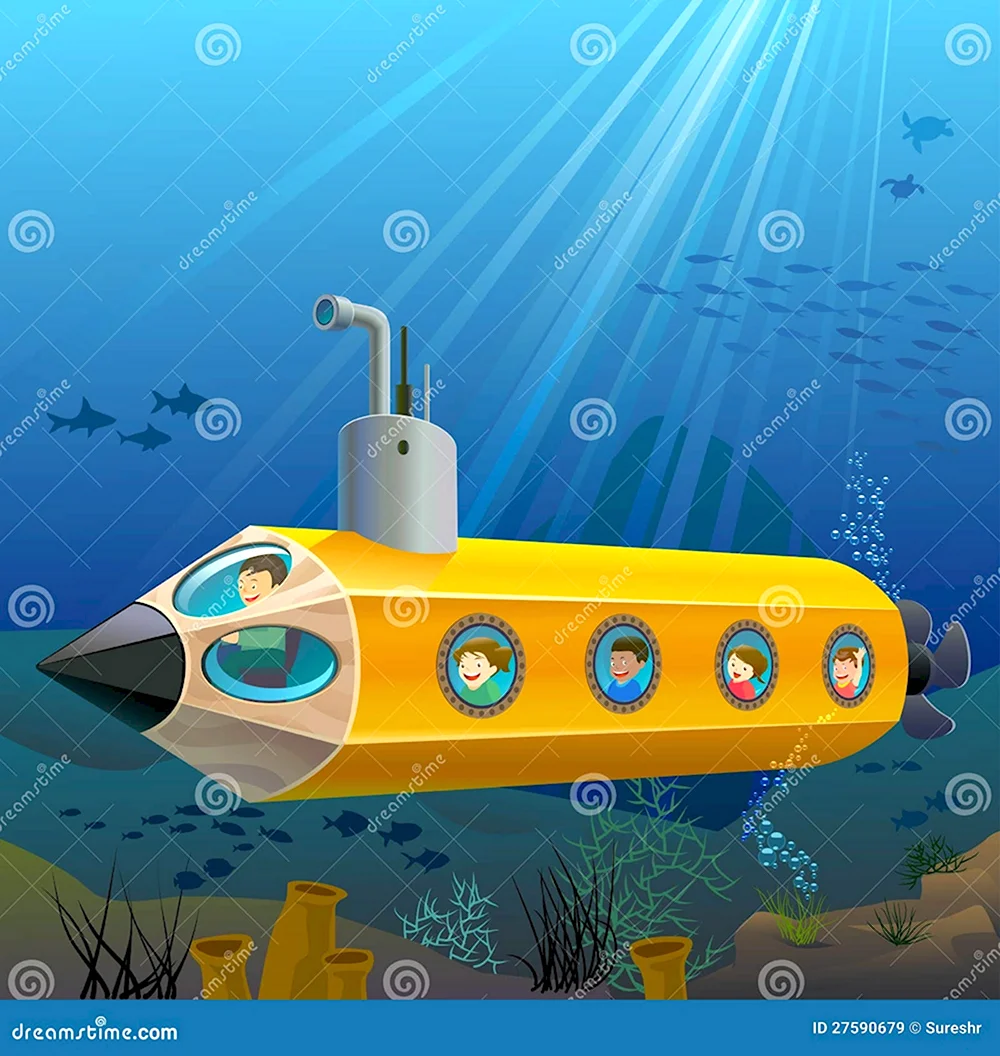 Подводный корабль детский