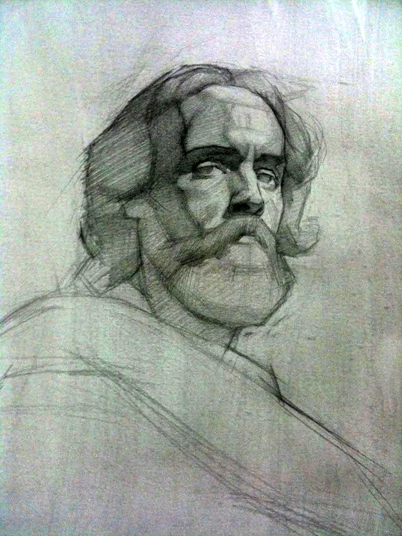 Портрет Ивана Сусанина нарисовать карандашом