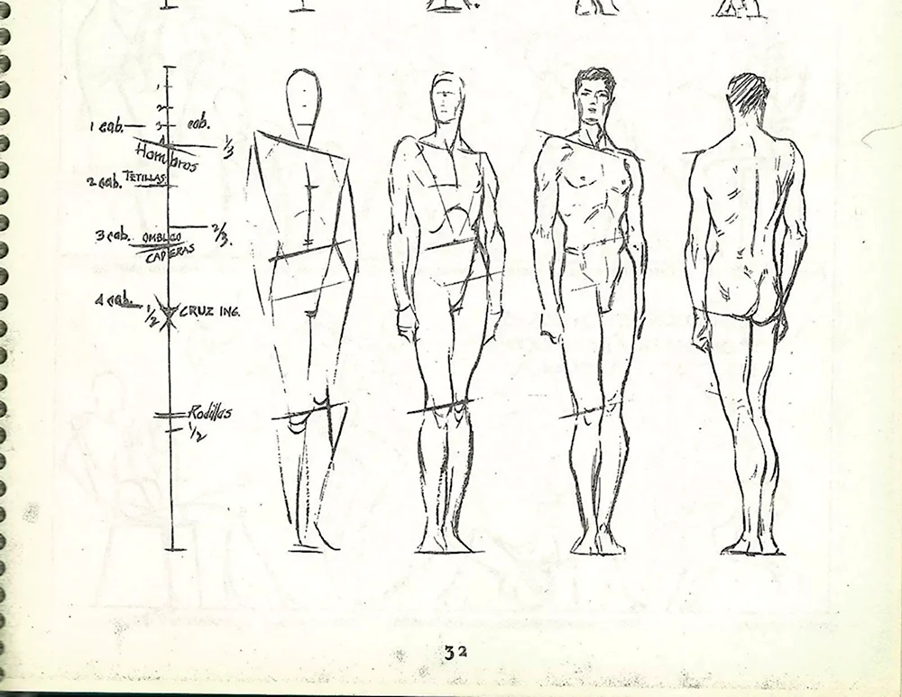 Построение тела человека пропорции