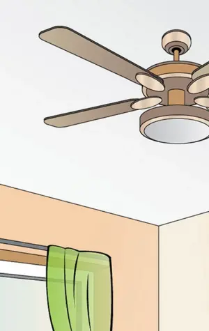 Потолочный вентилятор для натяжных потолков