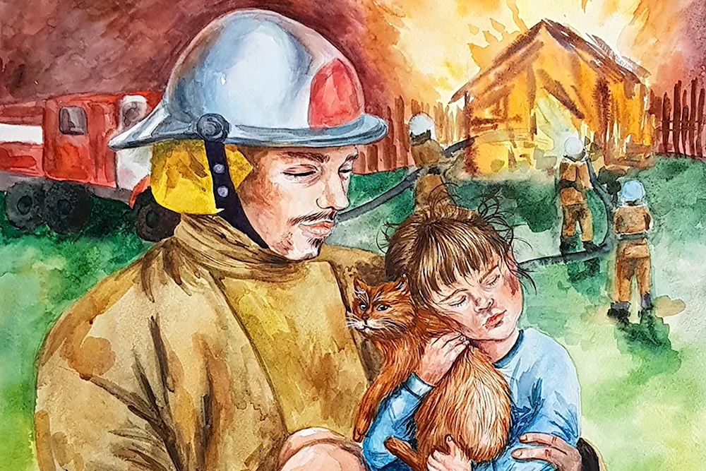 Пожарный глазами детей