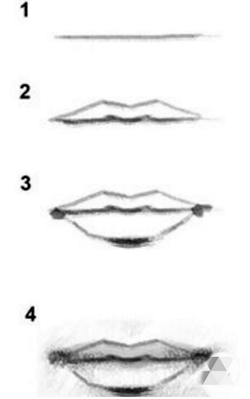 Правильное рисование губ