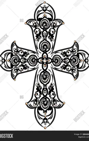 Православный крест орнамент