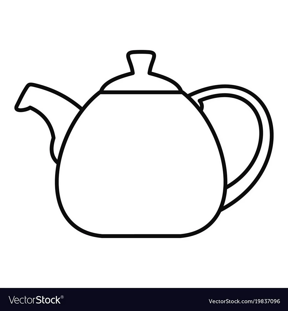 Пузатый чайник рисунок