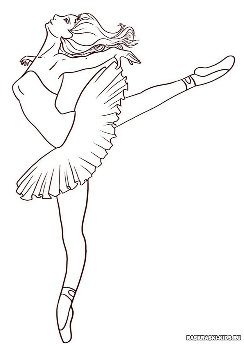 Раскраска балерины