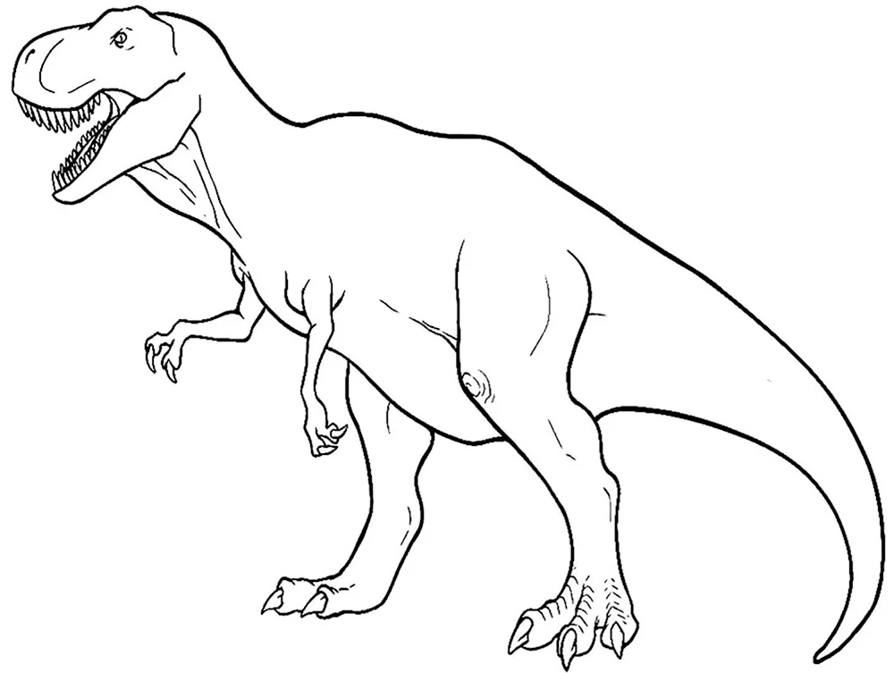 Раскраска динозавры Аллозавр