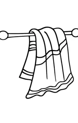 Раскраска полотенце