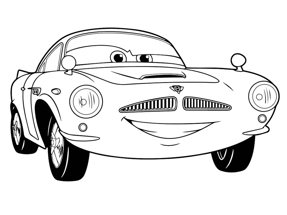 Раскраски из мультфильма Тачки (Cars) скачать