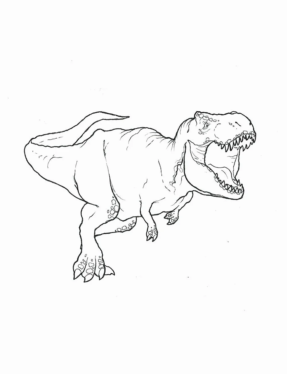 Раскраски мир Юрского периода Тираннозавр