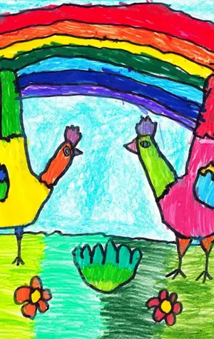 Разноцветный мир детства рисунки