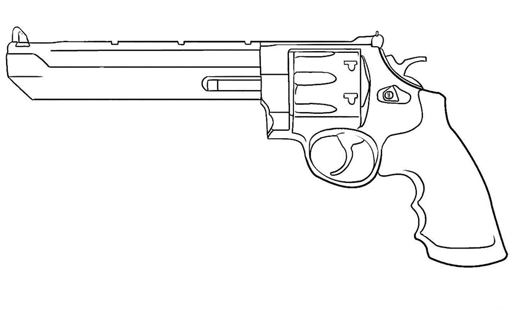 Револьвер Смит 38 раскраска
