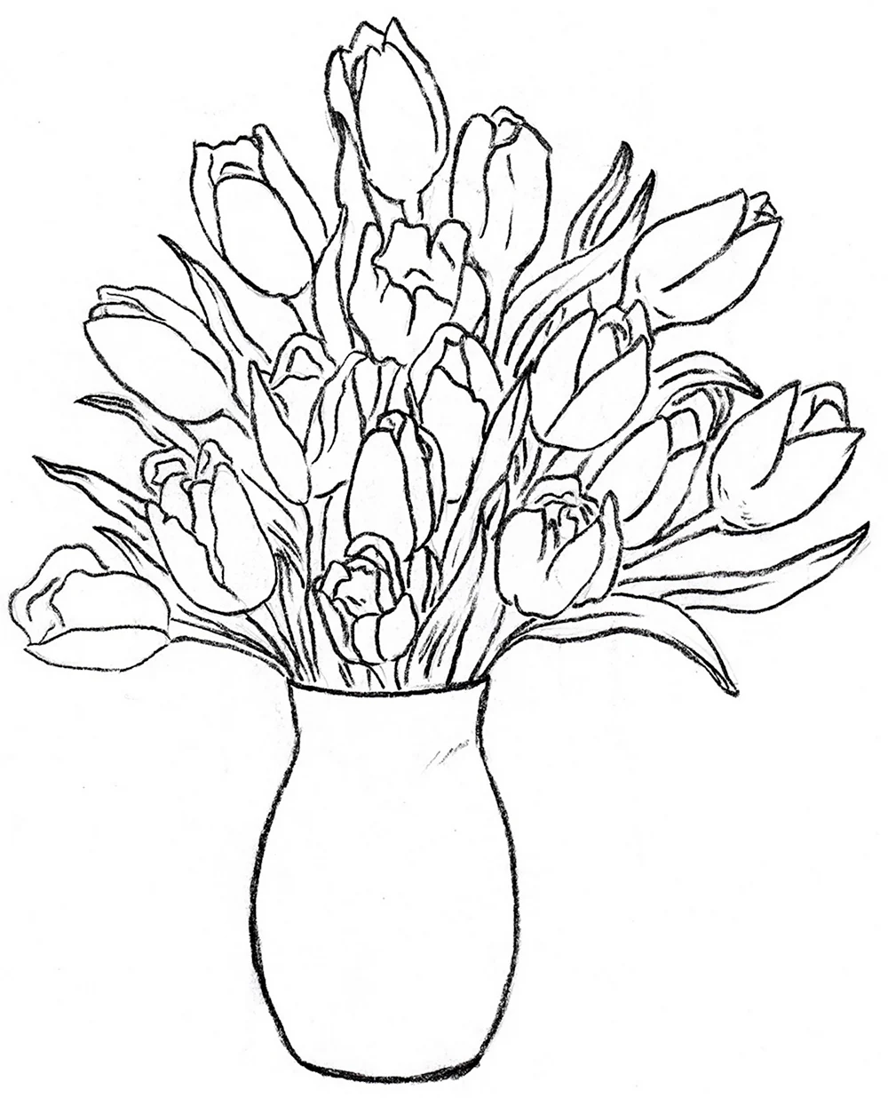 Рисование букет цветов