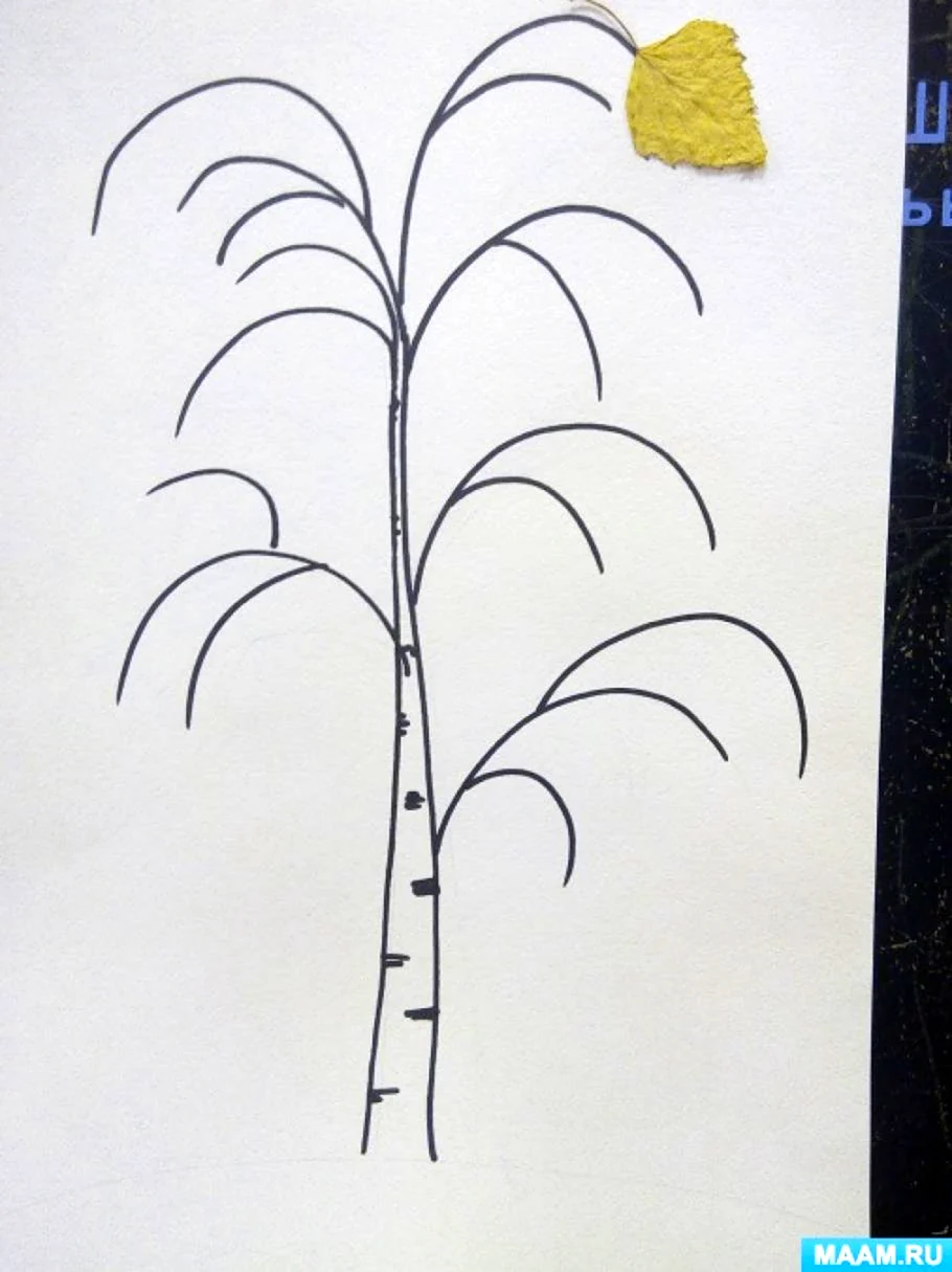 Рисование дерево 2 младшая группа