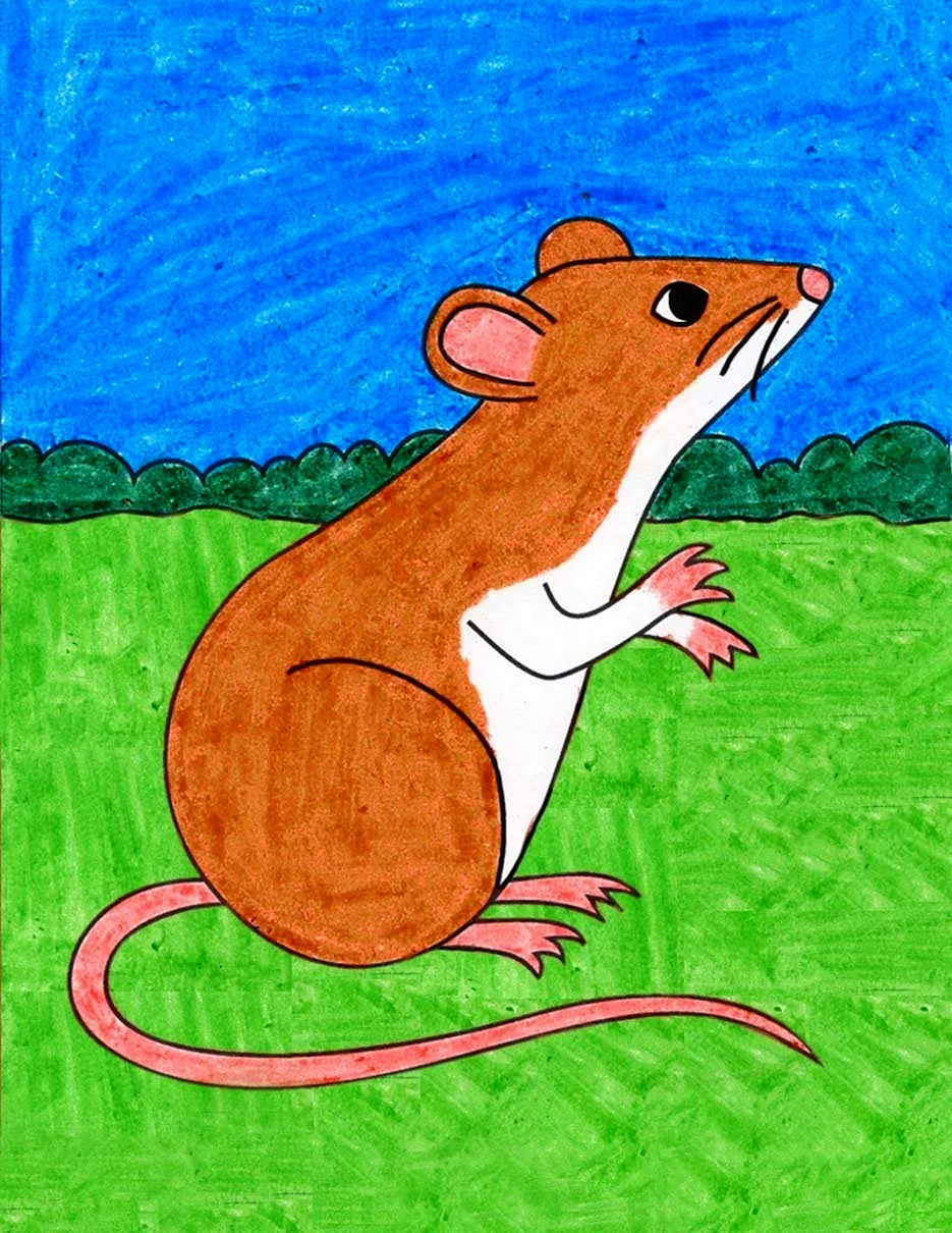 Рисование для детей мышка
